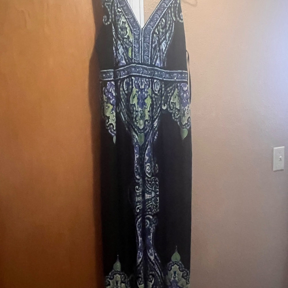 Black maxi dress